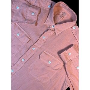 Vintage‎ Rugby Supply Company By Polo Ralph Lauren 100% Linen  Shirt Size Medium
